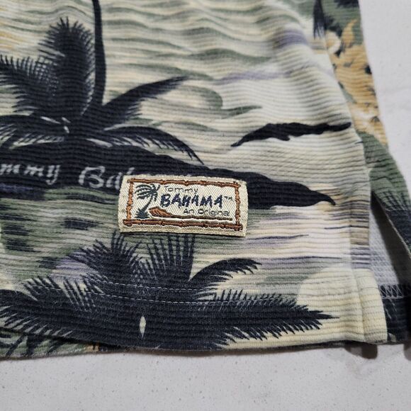 Vtg Tommy Bahama RELAX Polo Hawaiian Floral Tropical Beach Sailboat Size L EUC - Picture 8 of 10